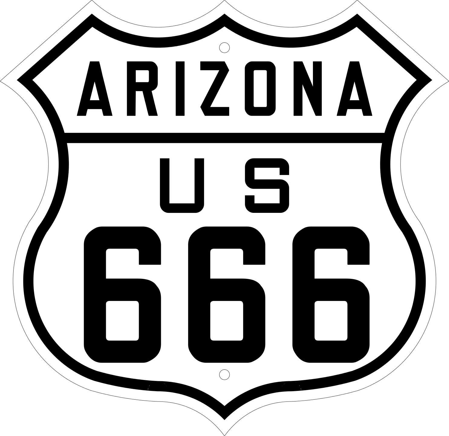 Us 666 Arizona - Arizona (1485x1440), Png Download