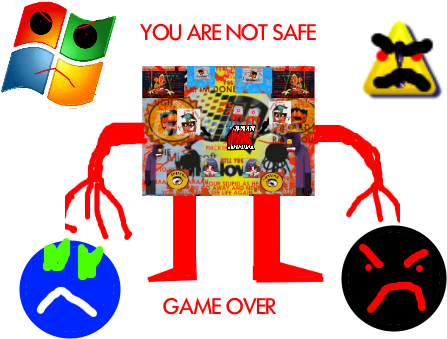 Super Death Massive End Creepy Freakout Ultra Freakout - Windows 98 (455x340), Png Download