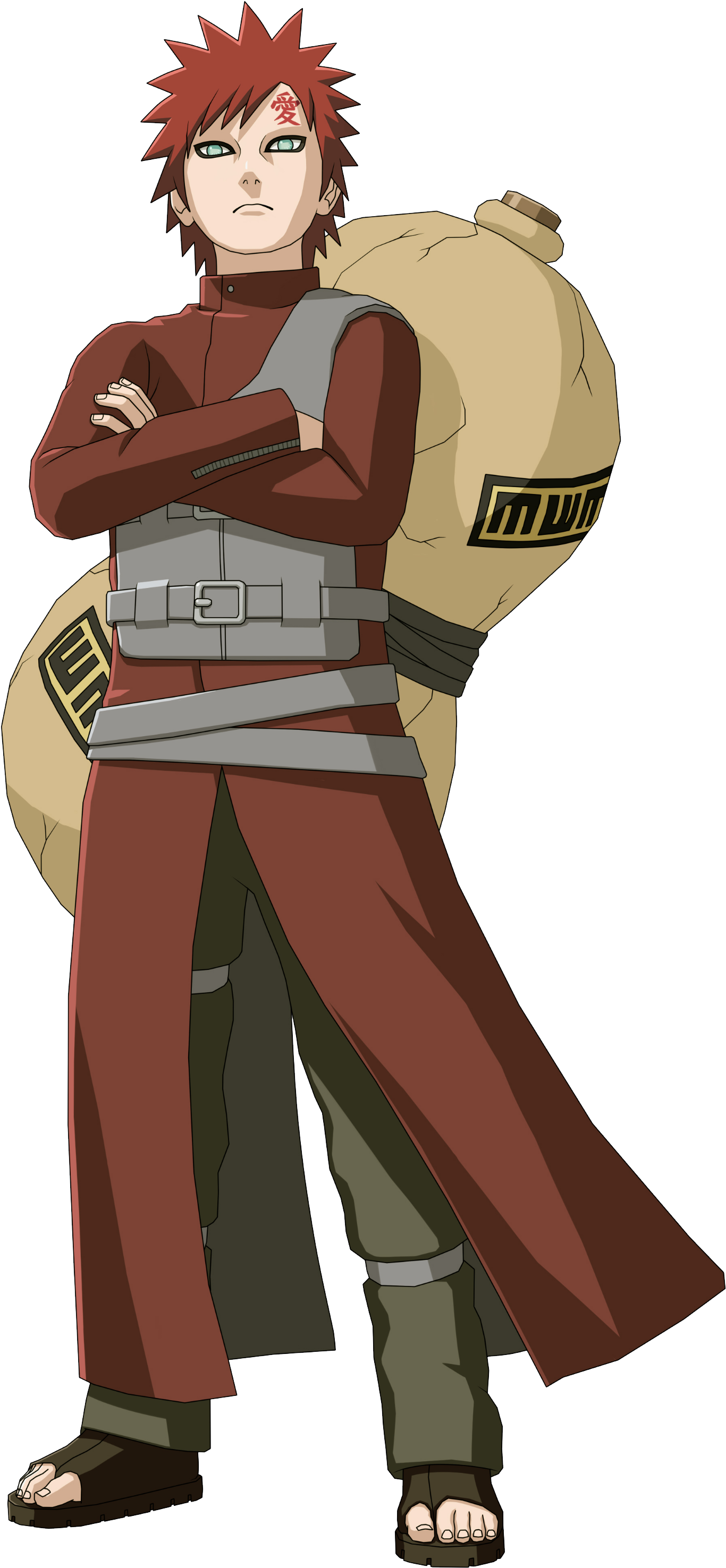 Gaara Full Body - Shippuden Ultimate Ninja Storm 2 (1608x3109), Png Download