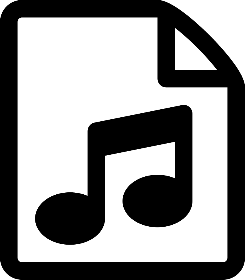 Png File Svg - Music File Icon (858x981), Png Download
