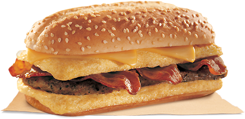 Download Conquer Your Morning Hunger With The Enormous Omelette Omelette Sandwich Burger King Full Size Png Image Pngkit