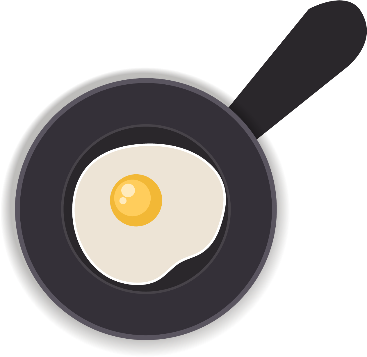 Omelette Png Free Download - Sarten Dibujo Png (1498x1525), Png Download