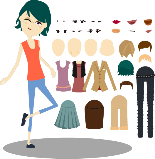 Character Creation - Crazytalk Animator 2 (528x540), Png Download