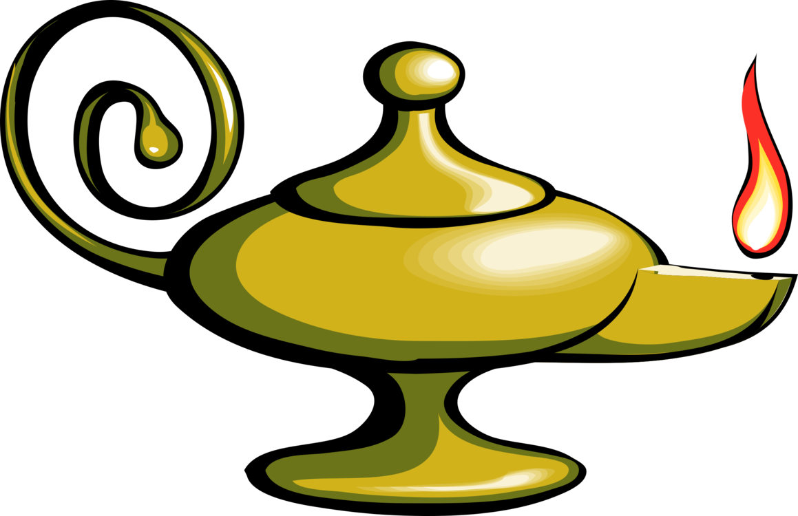 Genie Aladdin Razoul Princess Jasmine Lamp - Aladdin Lamp (1159x750), Png Download