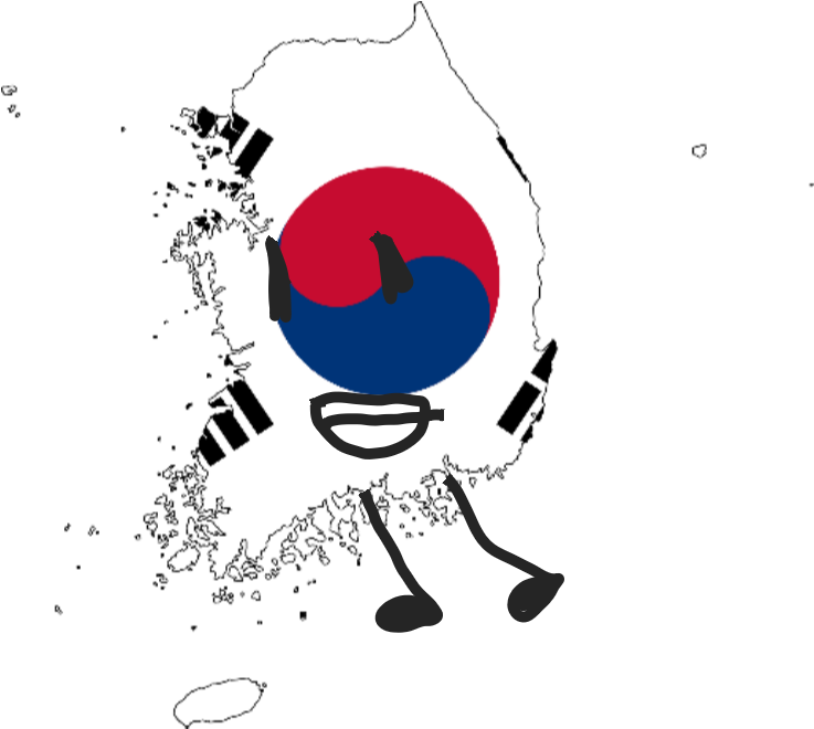 South Korea 0 - South Korea Map Png (1280x720), Png Download