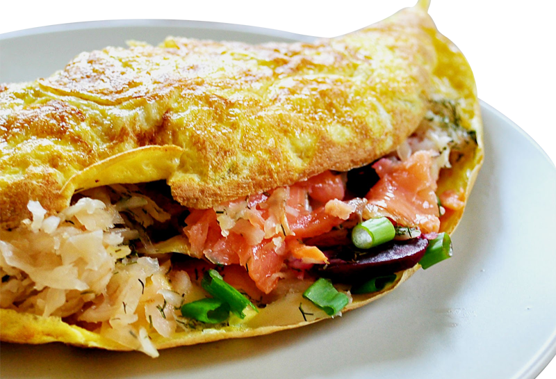 Smokeds Almon Omelette - Marijuana Omelet (800x545), Png Download