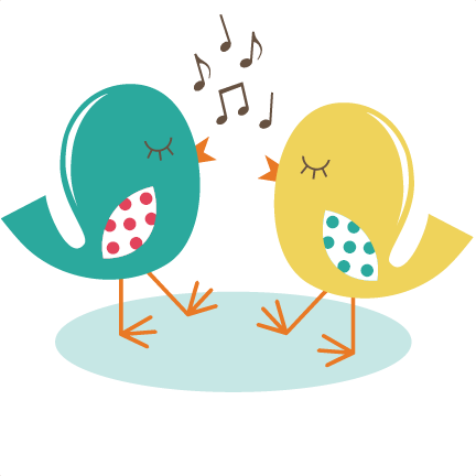 Singing Birds Svg Cut File For Scrapbooking Birds Svg - Birds Singing Clip Art (432x432), Png Download