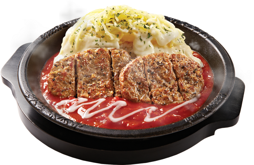 Cheesy Omelette With Creamy Tomato Sauce - Sauce (880x740), Png Download