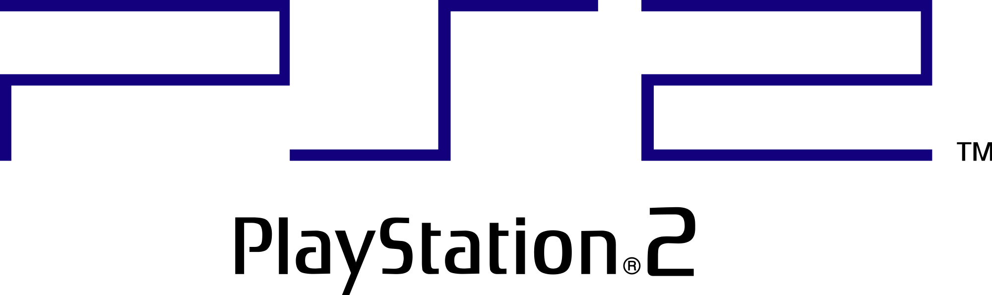 Open - Sony Playstation 2 Logo (2000x595), Png Download