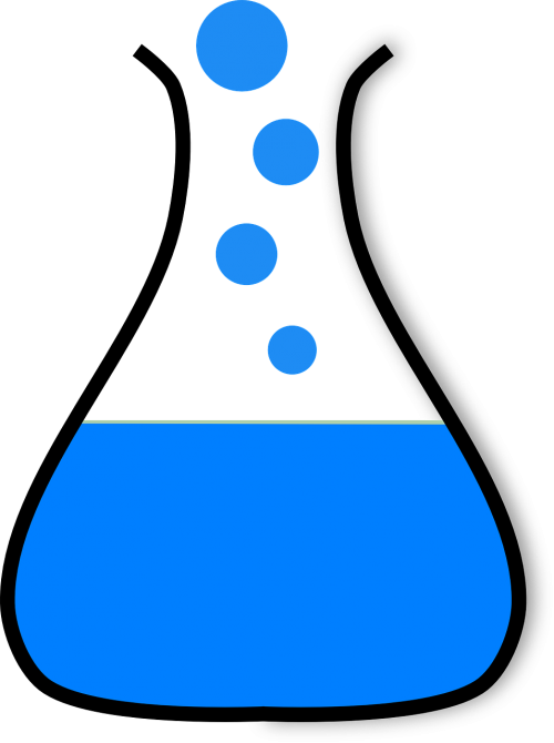 Erlenmeyer Flask,chemistry,flask - Matraz Erlenmeyer Dibujo (500x670), Png Download