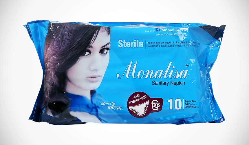 Monalisa Sanitary Napkin (860x500), Png Download
