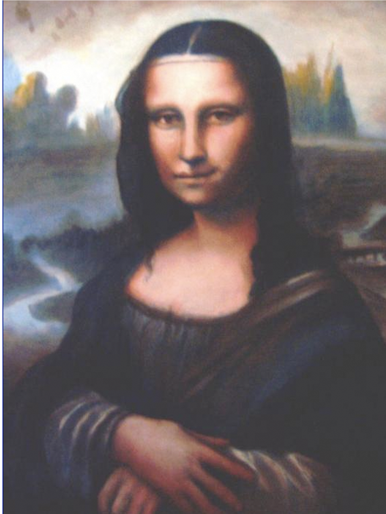 Author Comments - Mona Lisa Painting Replica (1872x1872), Png Download