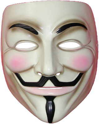 Vendetta Mask Png - V For Vendetta Mask (319x400), Png Download