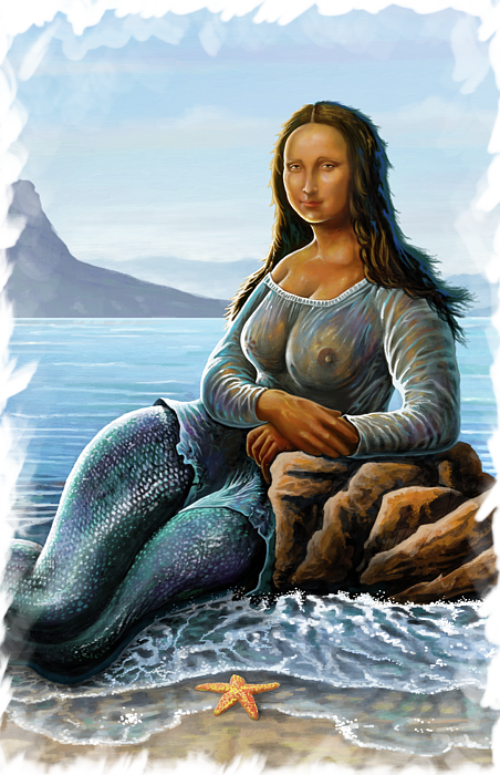Click And Drag To Re-position The Image, If Desired - Digital Art Mona Lisa (452x700), Png Download
