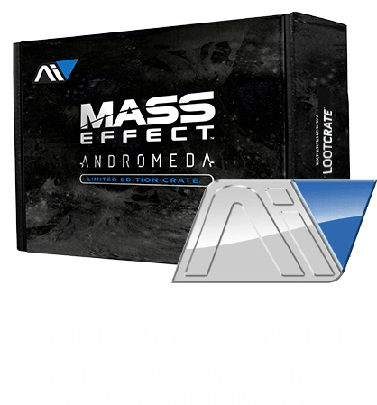 Initial Orders Will Receive This Mass Effect Andromeda - Mass Effect Andromeda Loot Crate (440x491), Png Download