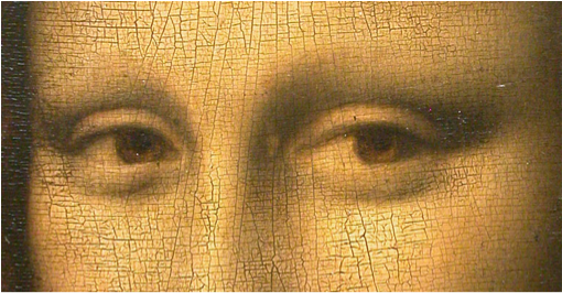 The Mona Lisa - Mona Lisa Leonardo Da Vinci Detail (510x463), Png Download