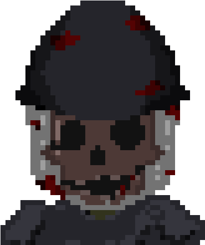 Zombie Swat - Pixel Art (550x510), Png Download