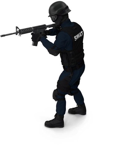 Swat Download Transparent Png Image - Police With Gun Png (600x600), Png Download