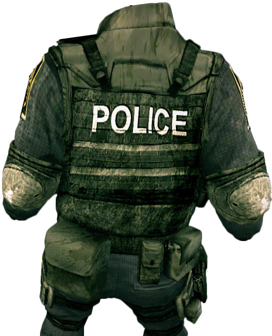 Dead Rising Swat Outfit 2 Back - Dead Rising (544x672), Png Download