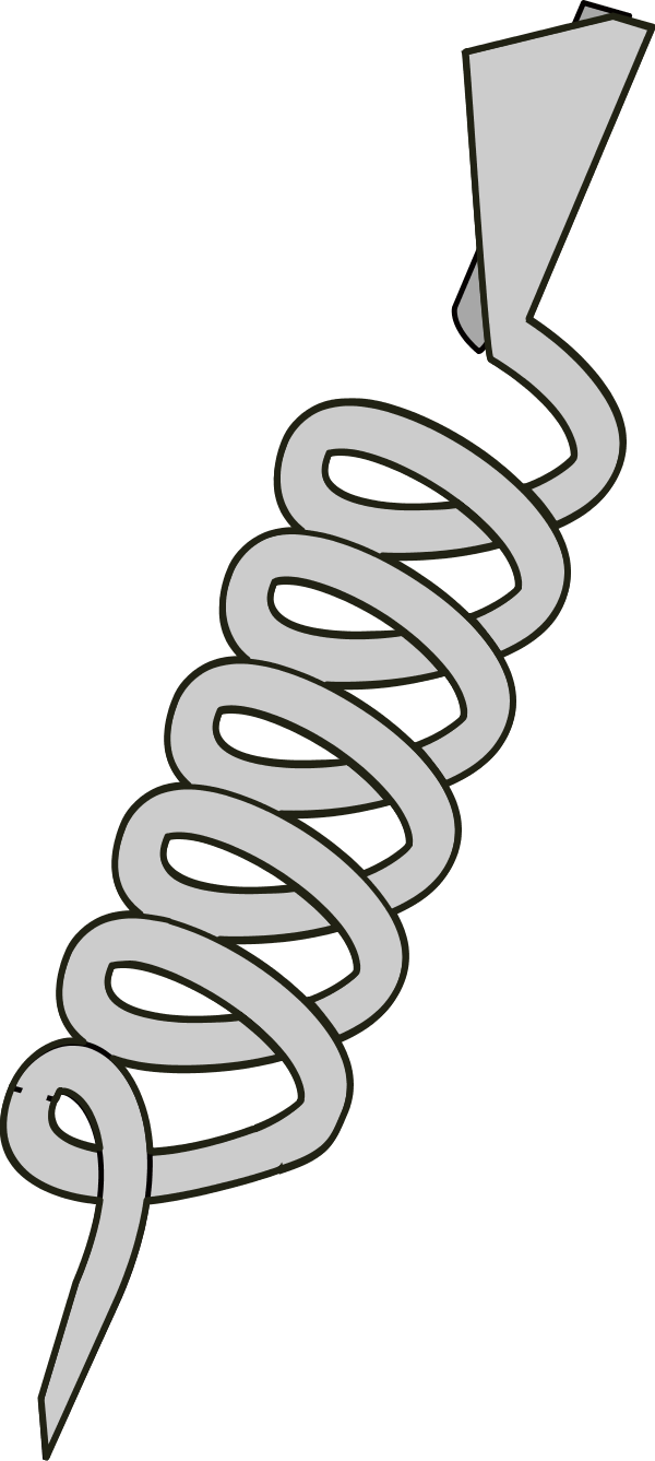 Related Bolt Head Clipart Vector Screw Png Success - Corkscrew Animated (600x1337), Png Download