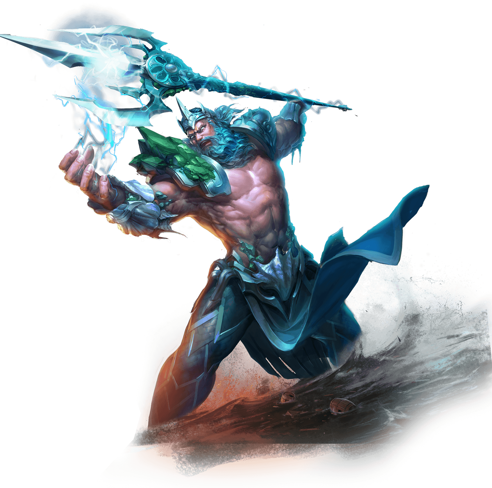 Anubis - Imagens De Poseidon Png (1579x1564), Png Download