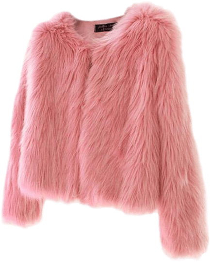Strutter Solid Faux Fur Jacket - Lavender Faux Fur Jacket (577x577), Png Download