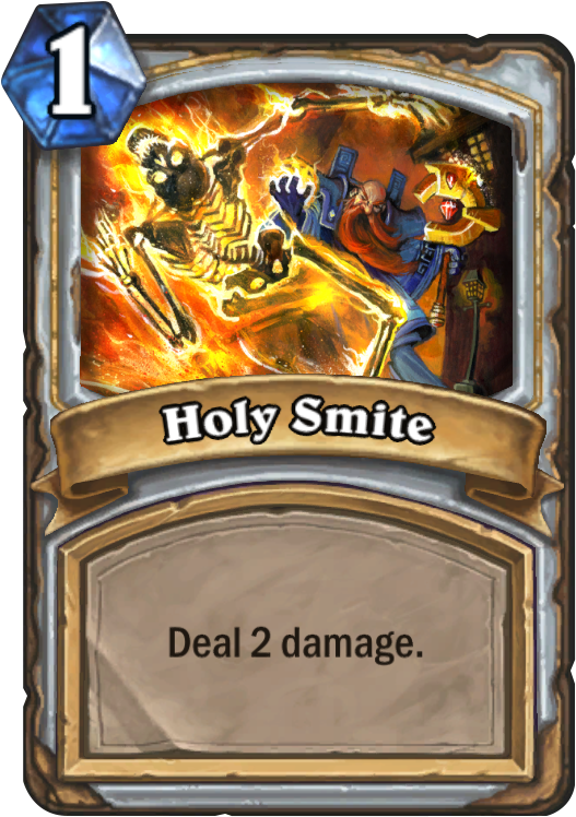 Holy Smite Card - Holy Smite (567x811), Png Download