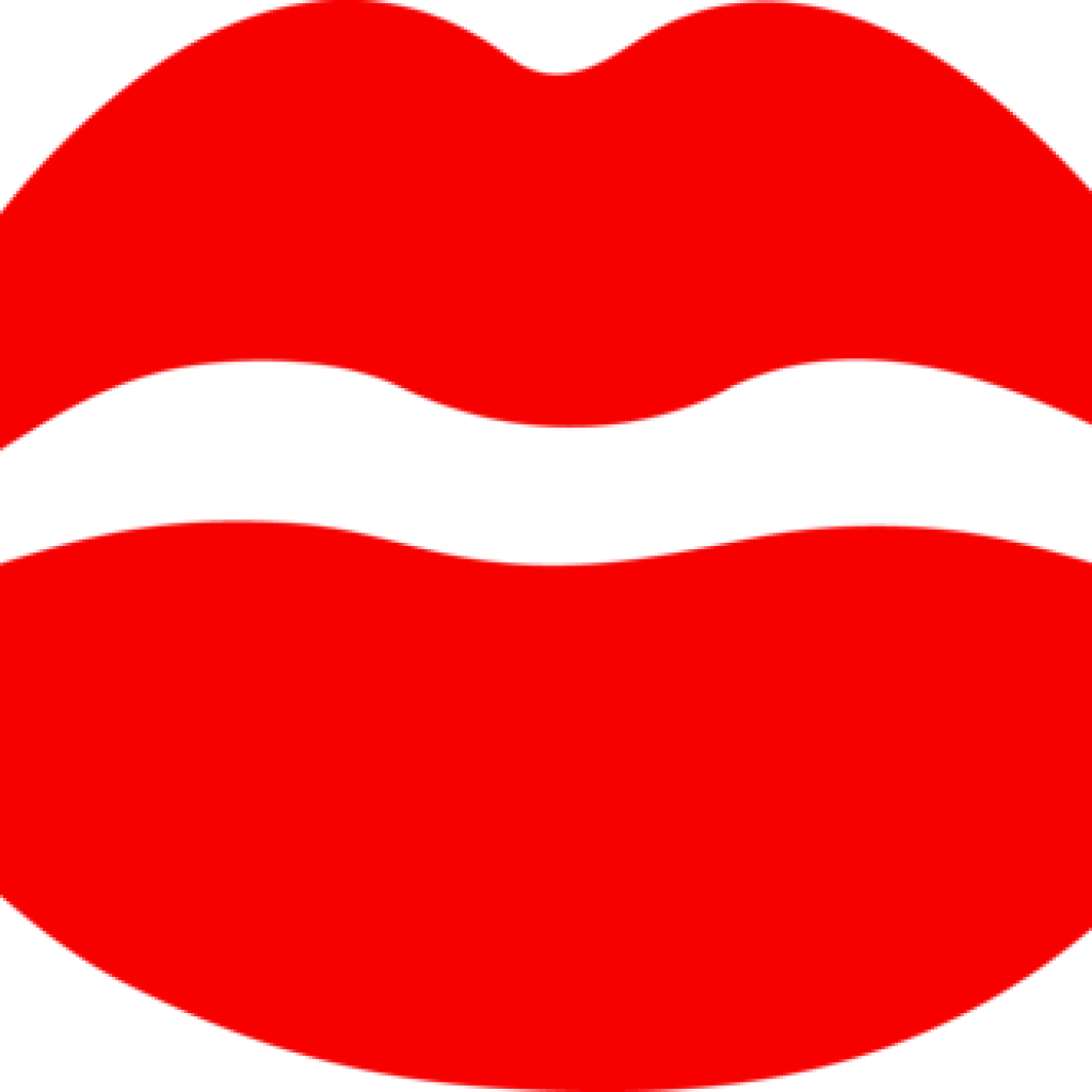 Kissing Lips Clipart Cloud Clipart - Lip (1024x1024), Png Download