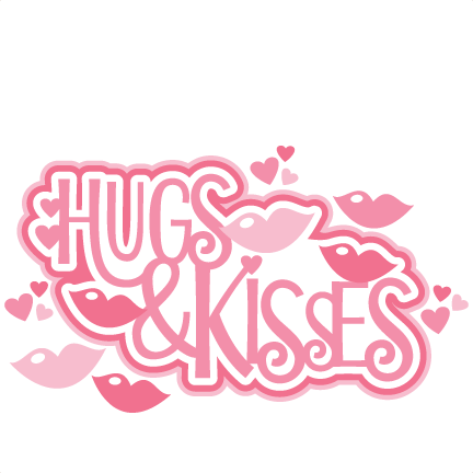 Kisses Clipart Cute - Hugs And Kisses Cute (432x432), Png Download