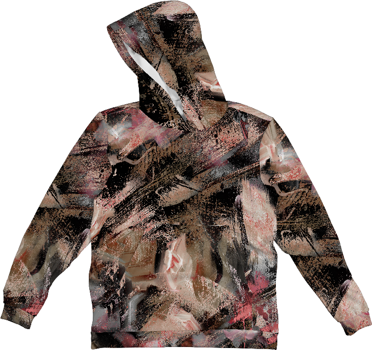 Watercolor Floral Hoodie (750x705), Png Download
