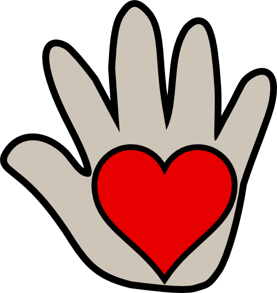 Clip Art Vector Of A Valentine Emoticon Blowing Heart - Kissing Hand Clipart (564x597), Png Download
