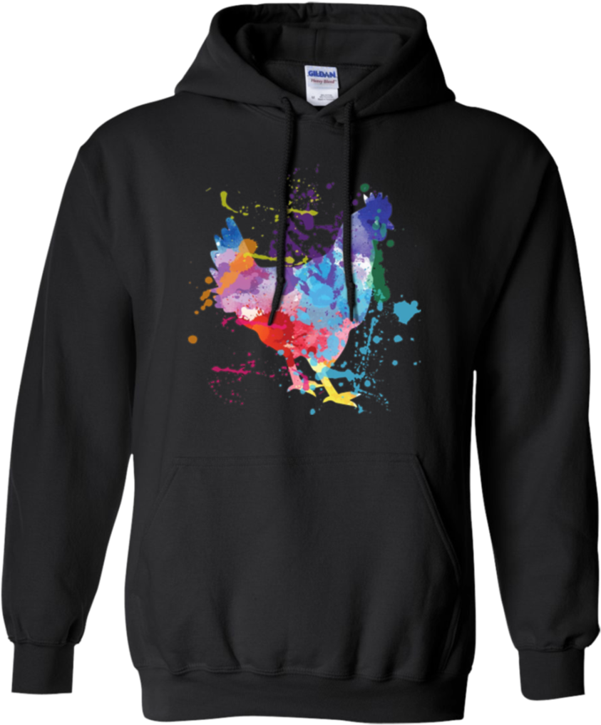 Chicken Watercolor For Farmers Or Animal Lover T-shirt - Big Nik Galaxy Eye (1024x1024), Png Download