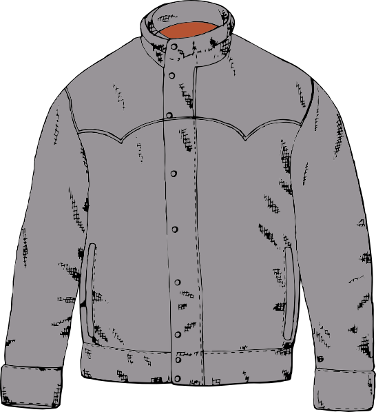 Clothing Jacket Clip Art - Jacket Clip Art (546x598), Png Download