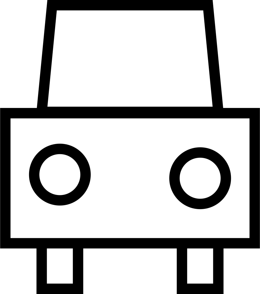 Frontal Part Of Old Car Comments - Car (868x980), Png Download