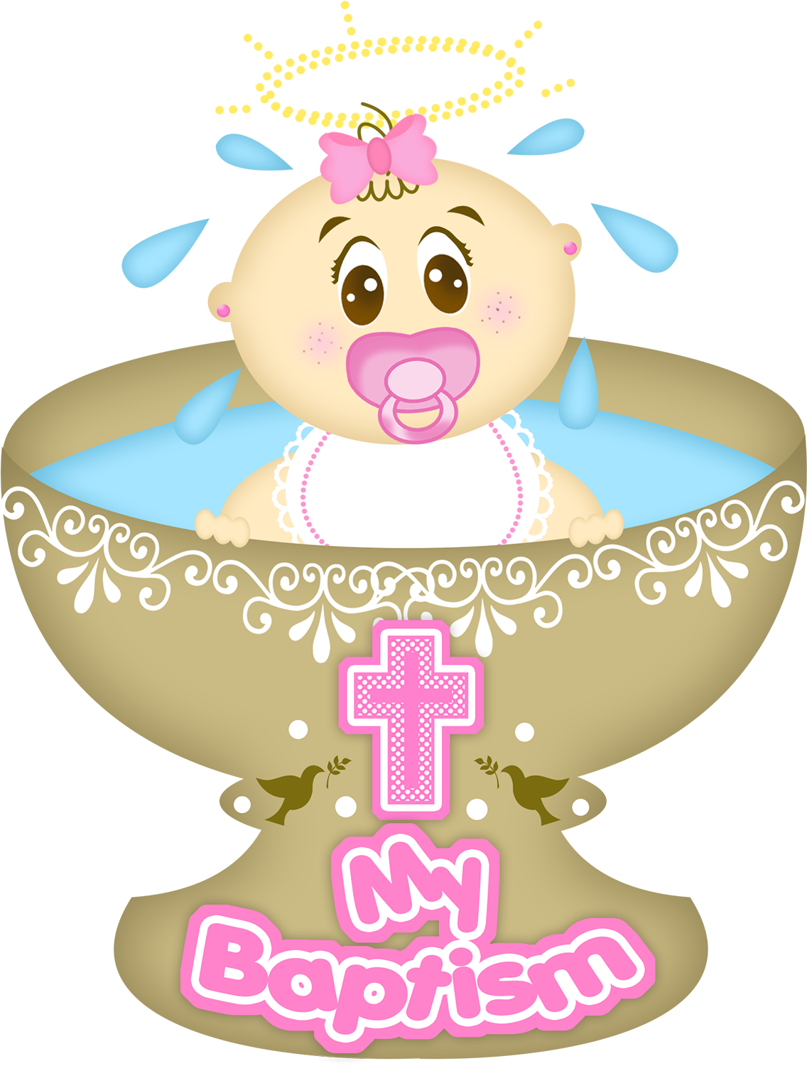 Religious - Dibujos De Bautizo Animados (1136x1500), Png Download