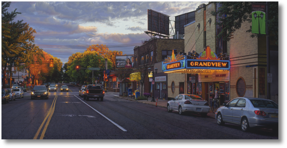 Grandview , 2014-15 Acrylic On Canvas 29 X 58 Inches (1000x525), Png Download