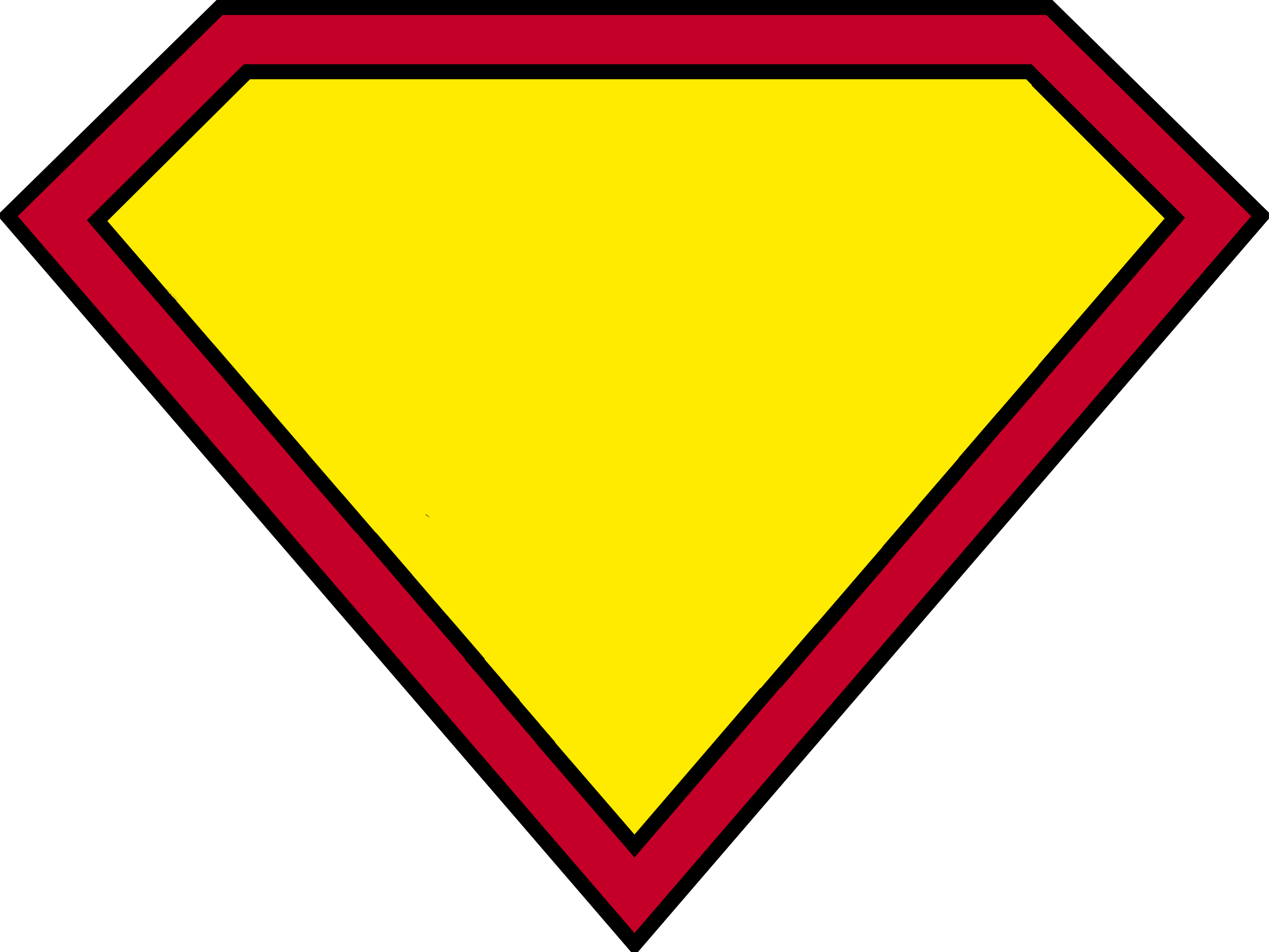 Superman Clipart - Super Hero Logos Png (3001x2252), Png Download
