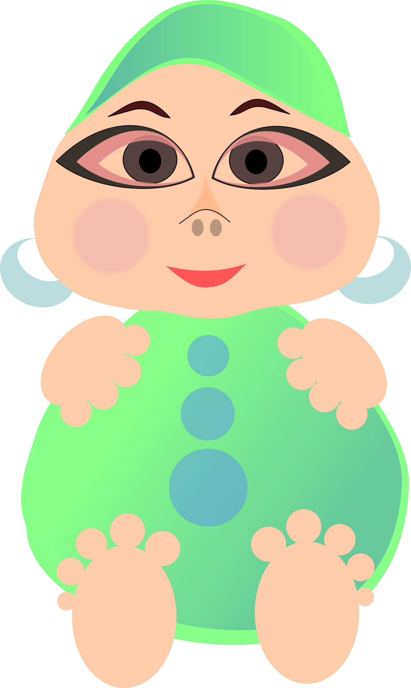 This Free Icons Png Design Of Cartoon Bebe (1433x2400), Png Download