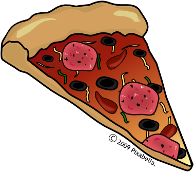 Pizza Clip Art Pizza Clipart Fans - Pizza Clip Art (378x335), Png Download
