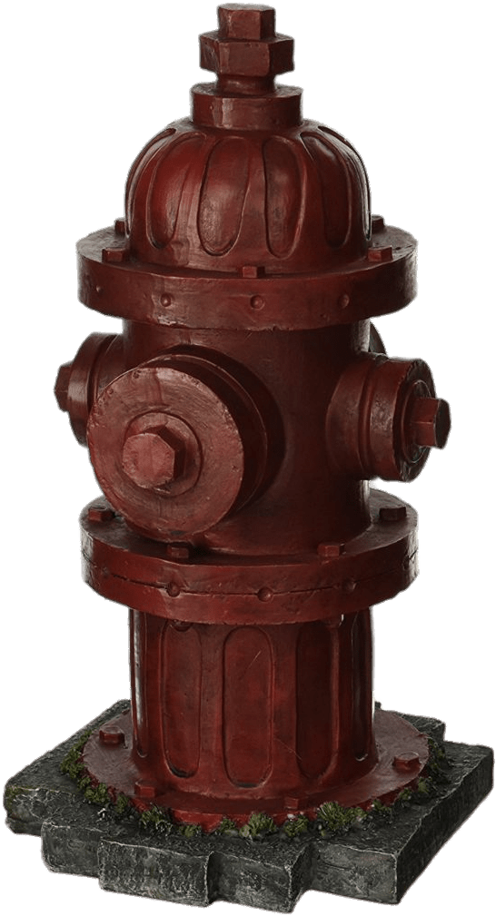 Download Table Art Decor Decorative Red Fire Hydrant Statue Full