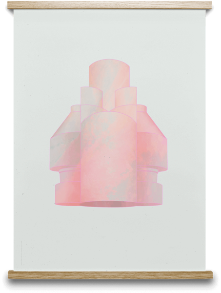 Stone Silo 05 Lianne Kuijpers 50 X 70 Cm - Paper Collective - Into The Blue 01 (453x600), Png Download