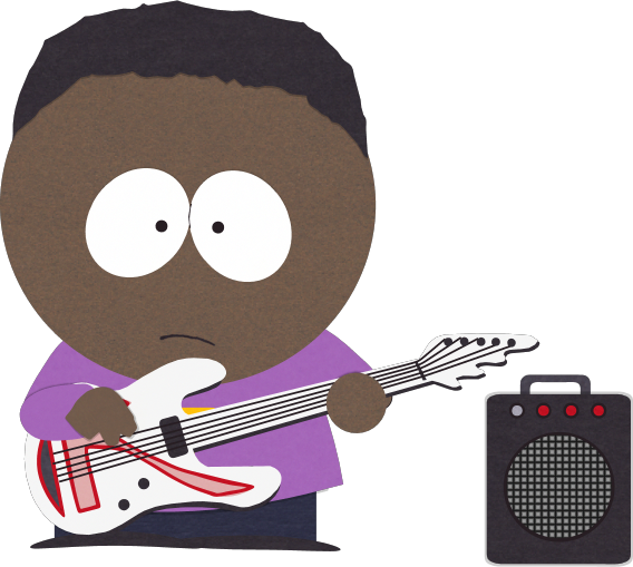 Token Bass Player - South Park Token Bass (568x509), Png Download