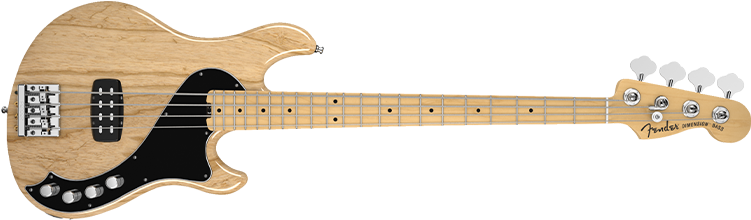 Advanced Bass Teacher, Advanced Bass Tutor, Bass, Bass - Fender American Deluxe Dimension Bass Iv H Natural (768x270), Png Download