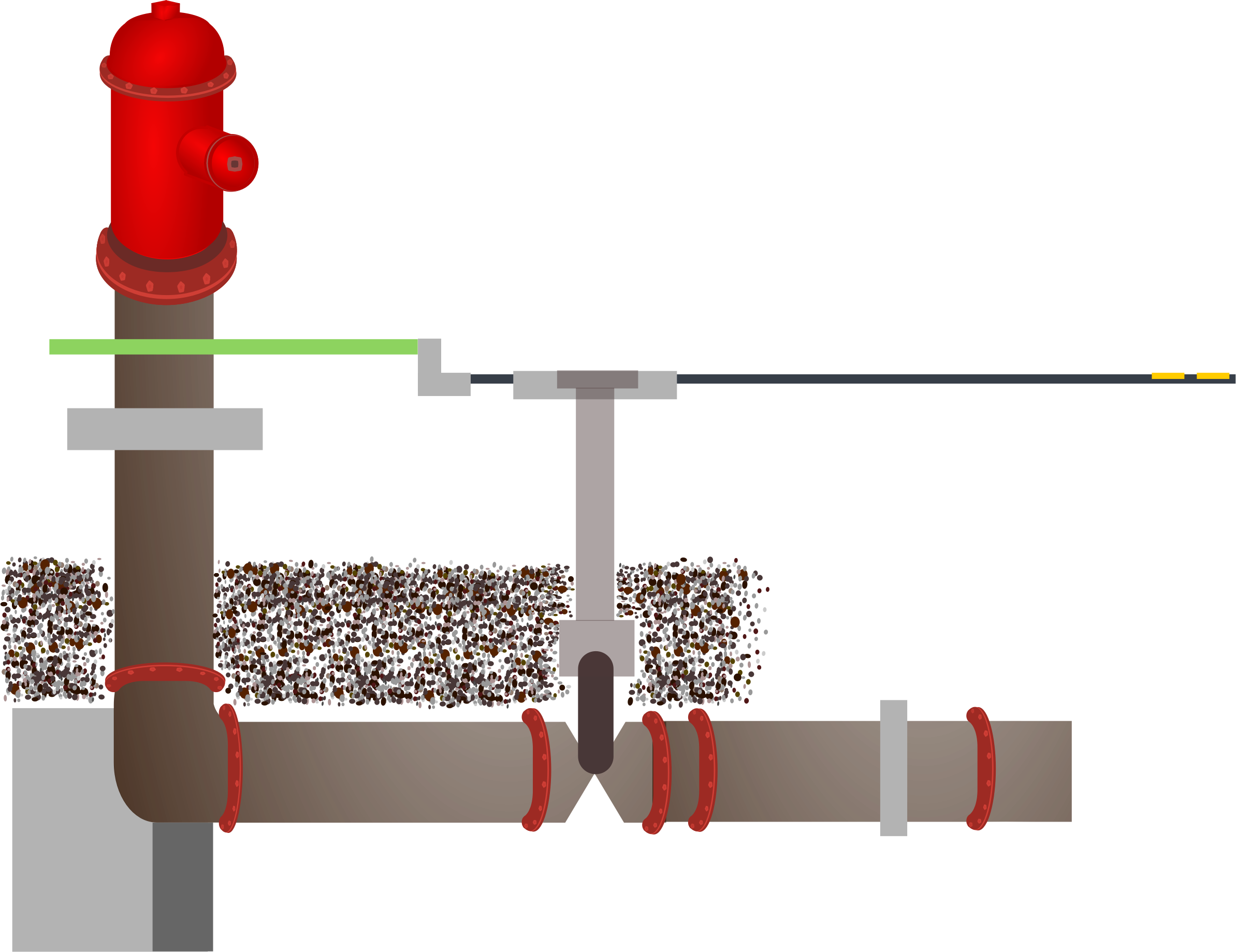 This Free Icons Png Design Of Fire Hydrant Pipes (2387x1839), Png Download