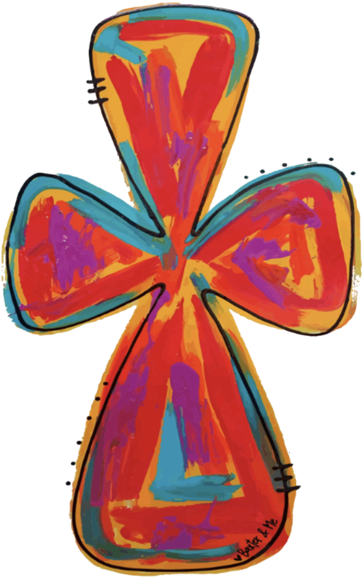 Watercolor Cross - Illustration (600x600), Png Download