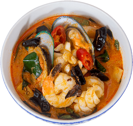 Curry - Busaba Seafood Red Curry (500x500), Png Download