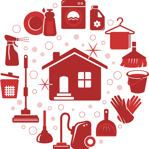Cleaning Patrol Services - House Cleaning Clip Art (500x501), Png Download