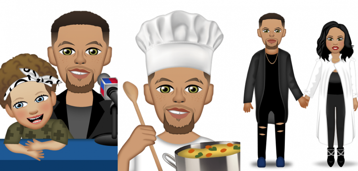 Riley Curry Rules Stephen's Emoji App - Riley Curry Emoji (1150x550), Png Download