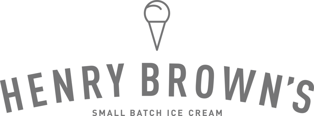 2016, Henry Brown's Small Batch Ice Cream Company - Monochrome (1000x369), Png Download