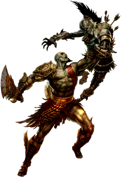 Kratos God Of War - God Of War Artbook (691x600), Png Download